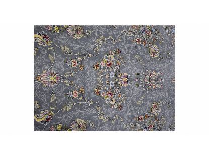 تصویر فرش پاتریس طرح پیچک رنگ طوسی 1200 شانه